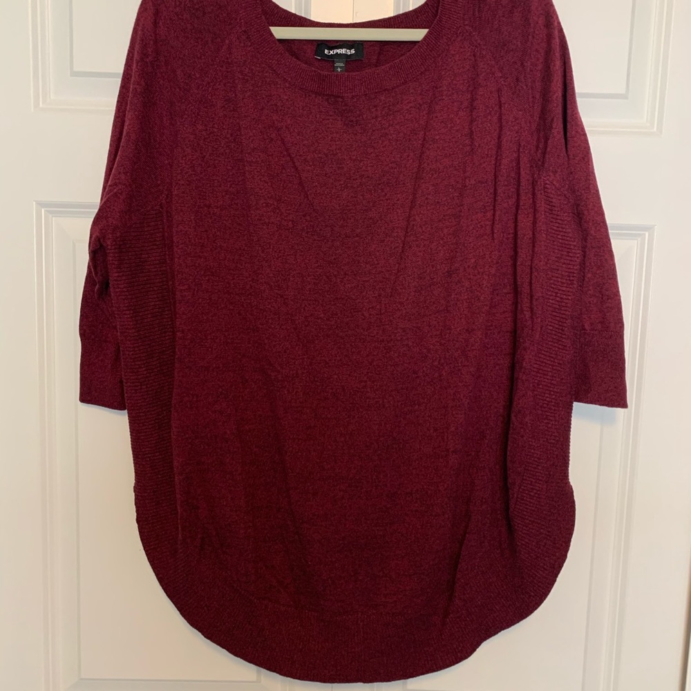 Pinkish/maroon knit sweater